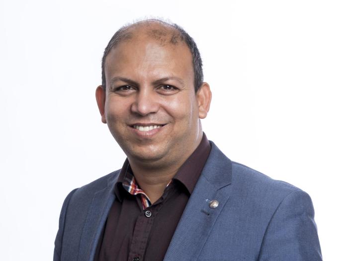 Portræt af Hari Neupane